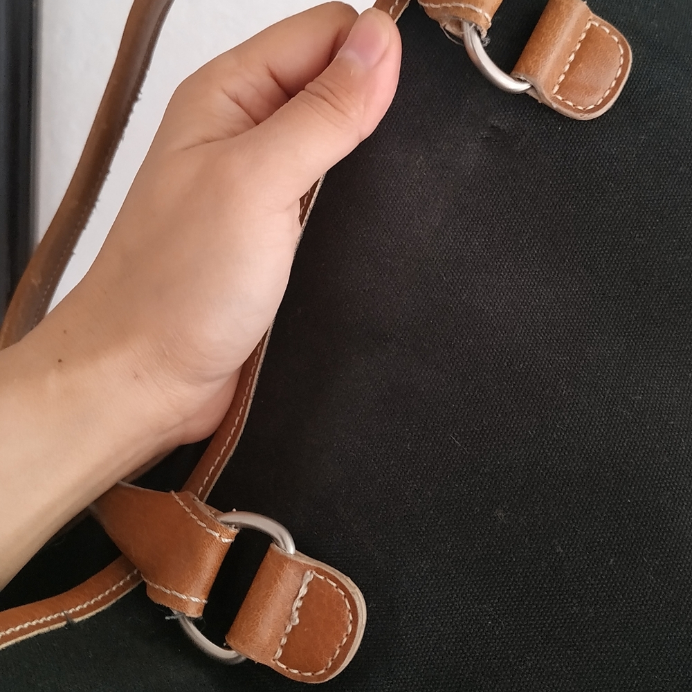 GAP Giant Black Canvas Tote Bag (Coded) - Picture 5 of 9